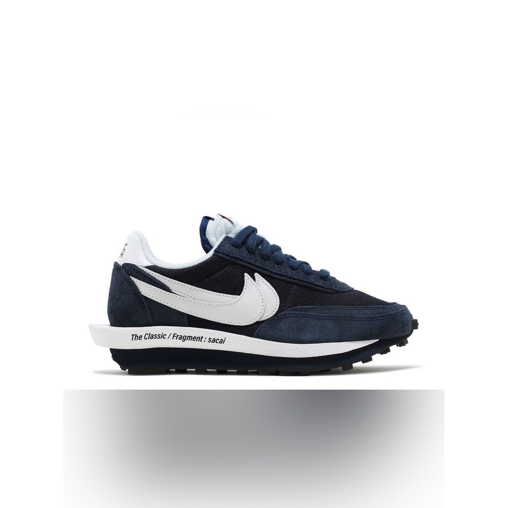 Nike x sacai LDWaffle "Fragment" Blackened Blue Sneakers -Sz Men's 5 / Women's 7